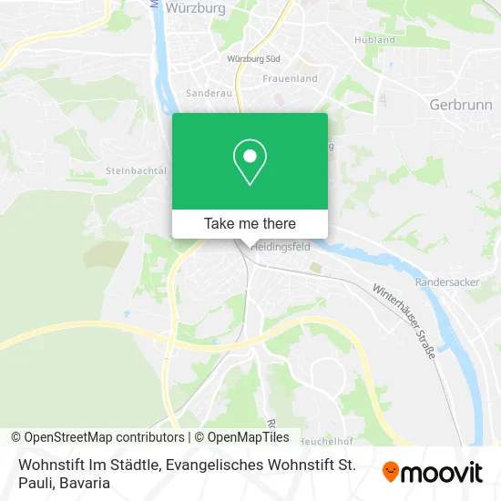Карта Wohnstift Im Städtle, Evangelisches Wohnstift St. Pauli
