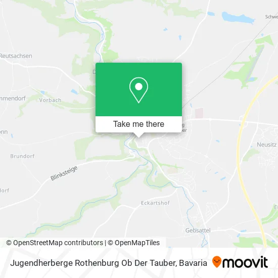 Карта Jugendherberge Rothenburg Ob Der Tauber