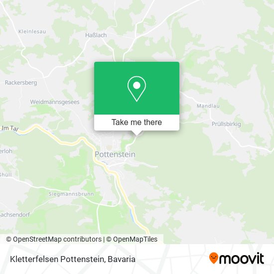 Kletterfelsen Pottenstein map