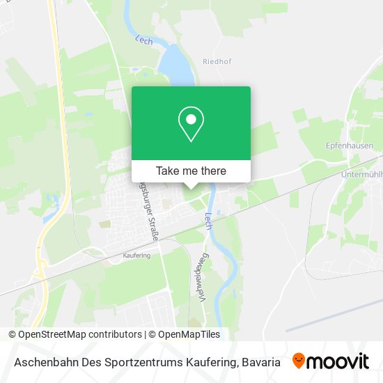 Aschenbahn Des Sportzentrums Kaufering map