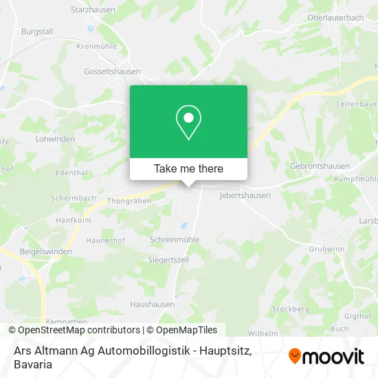 Карта Ars Altmann Ag Automobillogistik - Hauptsitz