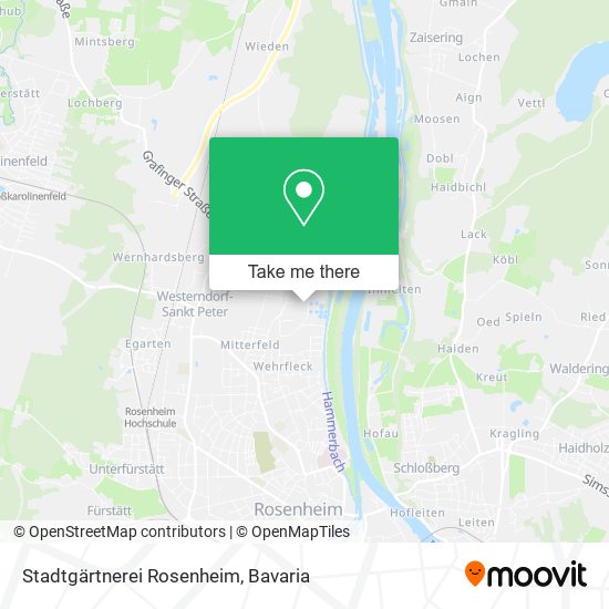 Stadtgärtnerei Rosenheim map