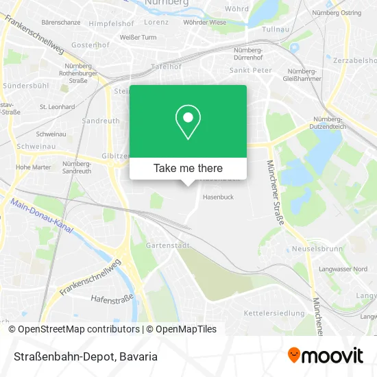 Карта Straßenbahn-Depot