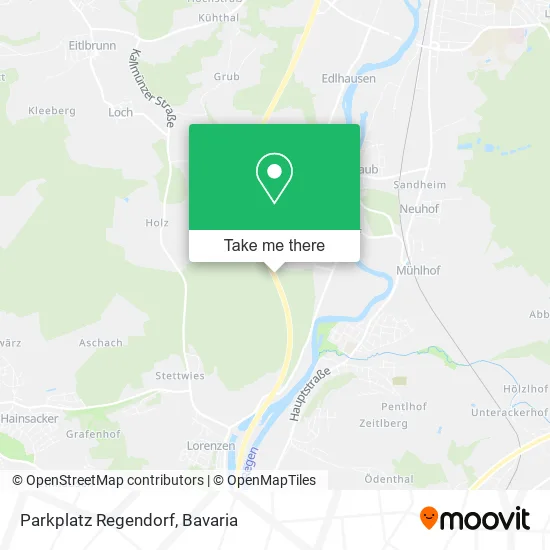 Карта Parkplatz Regendorf