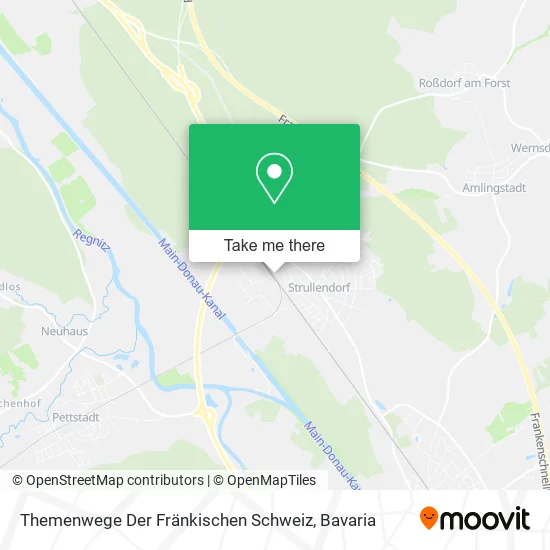 Карта Themenwege Der Fränkischen Schweiz