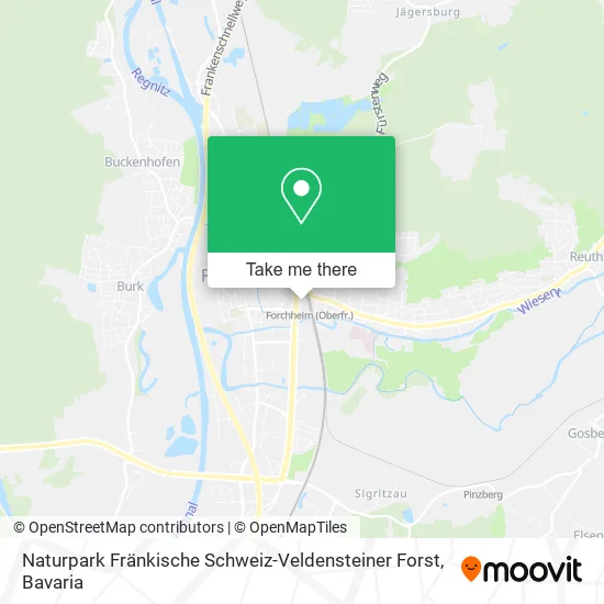 Карта Naturpark Fränkische Schweiz-Veldensteiner Forst