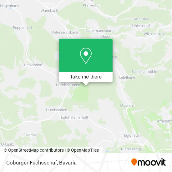 Карта Coburger Fuchsschaf