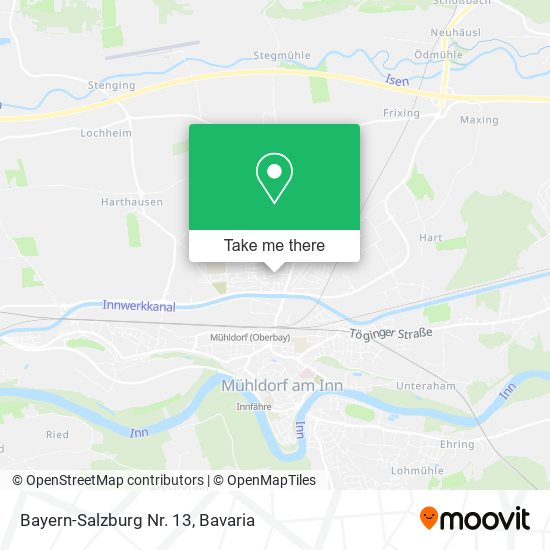 Bayern-Salzburg Nr. 13 map