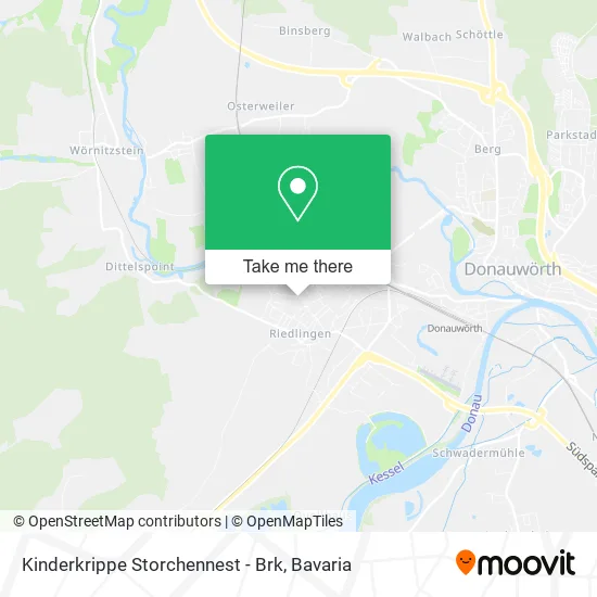 Карта Kinderkrippe Storchennest - Brk