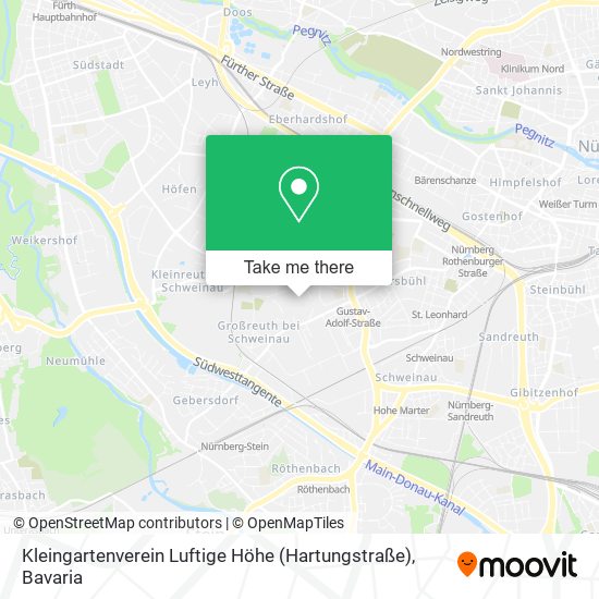 Kleingartenverein Luftige Höhe (Hartungstraße) map