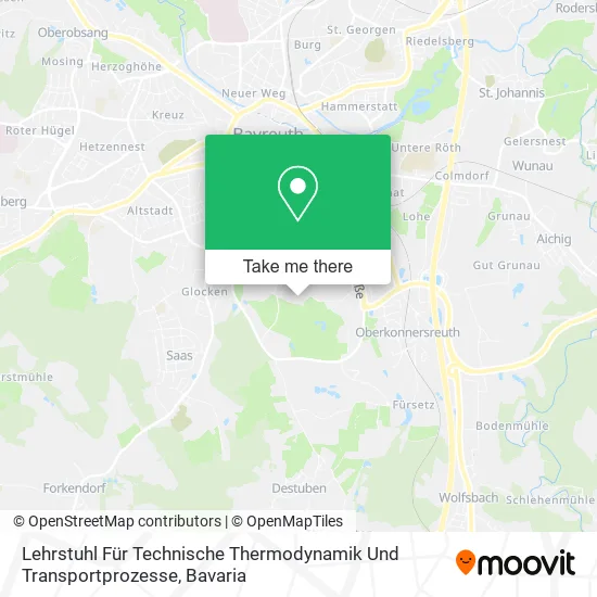 Карта Lehrstuhl Für Technische Thermodynamik Und Transportprozesse