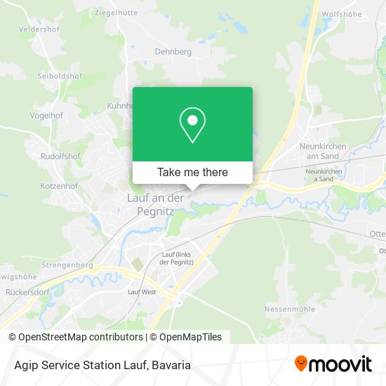 Agip Service Station Lauf map