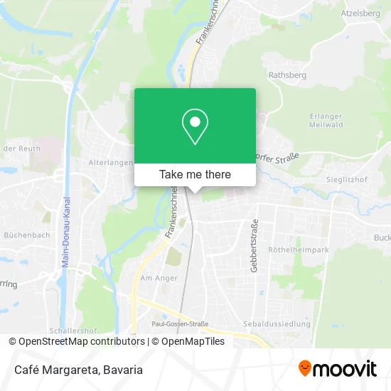 Карта Café Margareta