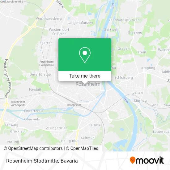 Rosenheim Stadtmitte map