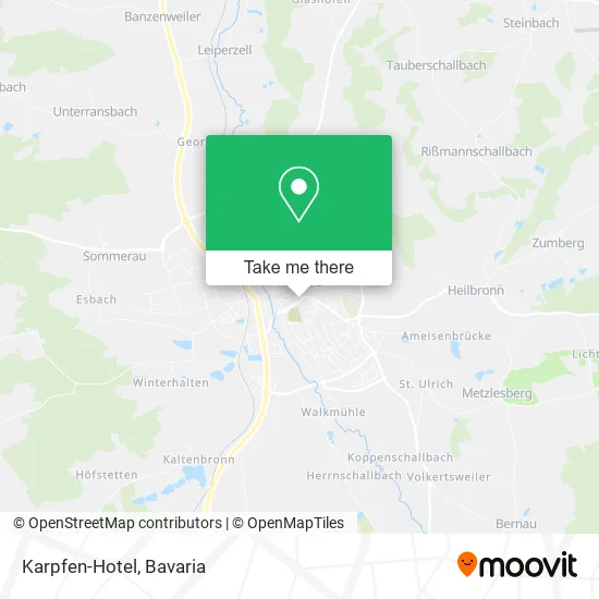 Карта Karpfen-Hotel