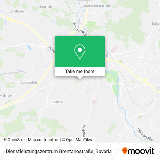 Dienstleistungszentrum Brentanostraße map