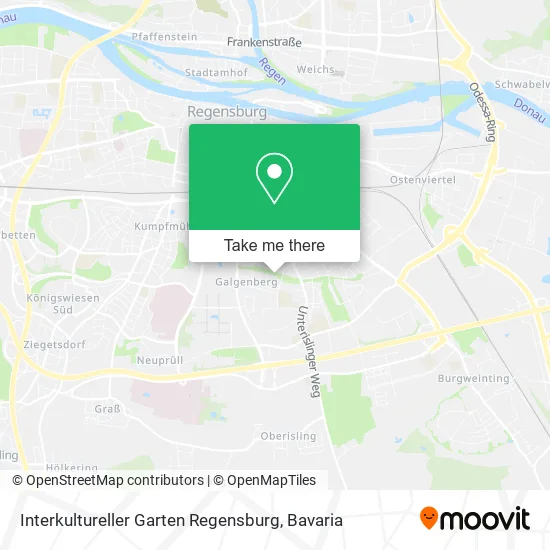 Карта Interkultureller Garten Regensburg
