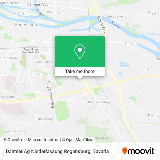 Карта Daimler Ag Niederlassung Regensburg