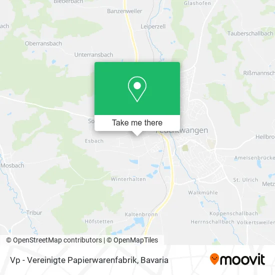 Карта Vp - Vereinigte Papierwarenfabrik