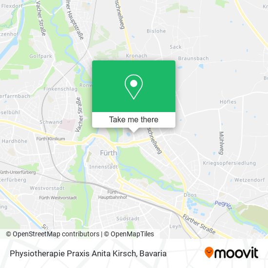 Physiotherapie Praxis Anita Kirsch map