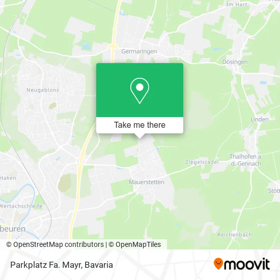 Карта Parkplatz Fa. Mayr