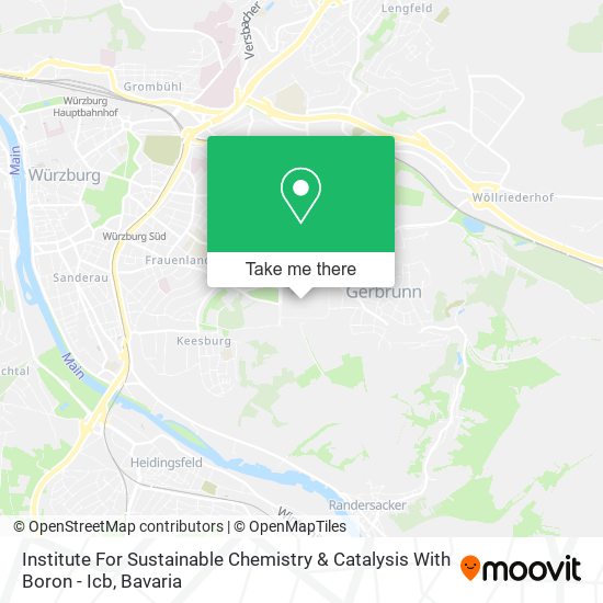 Institute For Sustainable Chemistry & Catalysis With Boron - Icb map