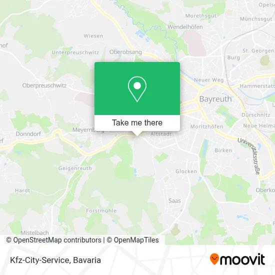 Kfz-City-Service map