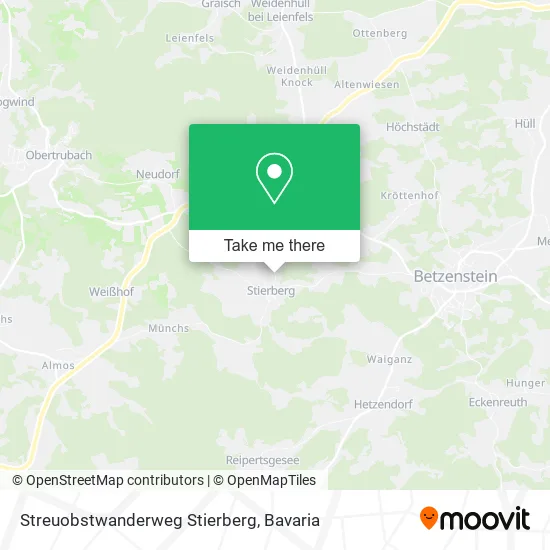 Карта Streuobstwanderweg Stierberg