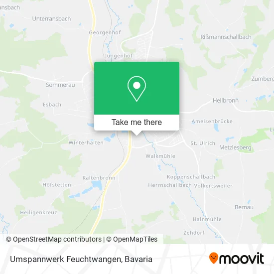 Карта Umspannwerk Feuchtwangen