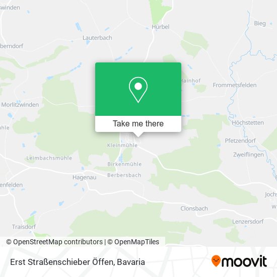 Erst Straßenschieber Öffen map