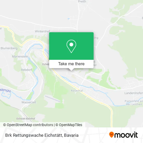 Карта Brk Rettungswache Eichstätt