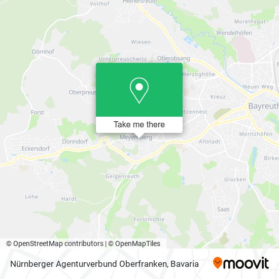 Карта Nürnberger Agenturverbund Oberfranken