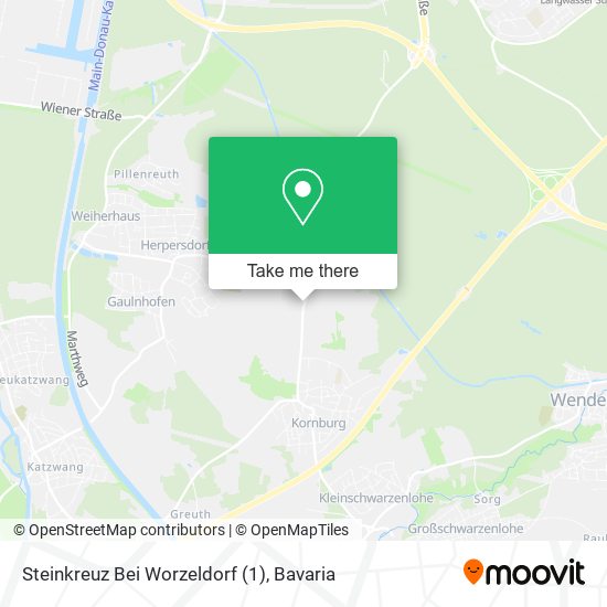 Steinkreuz Bei Worzeldorf (1) map