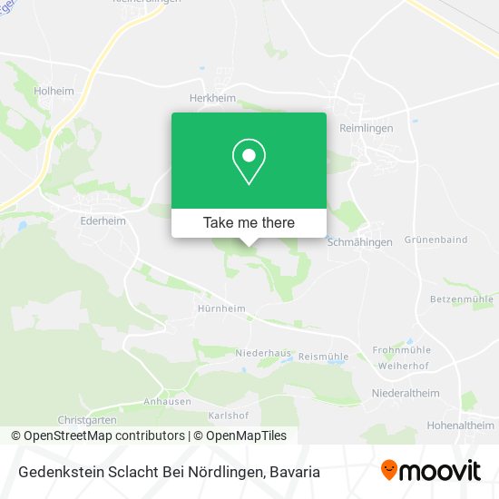 Gedenkstein Sclacht Bei Nördlingen map