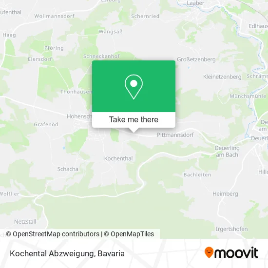 Карта Kochental Abzweigung
