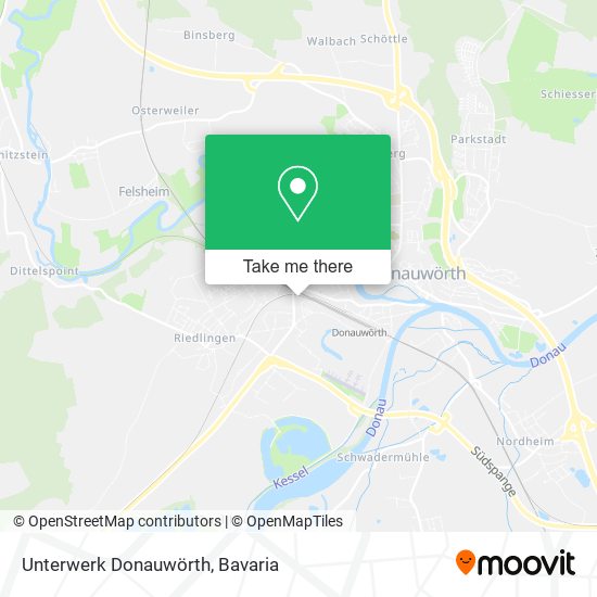 Unterwerk Donauwörth map