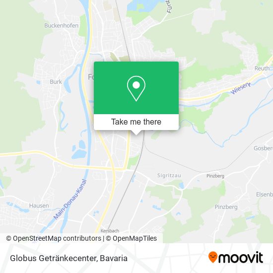 Globus Getränkecenter map