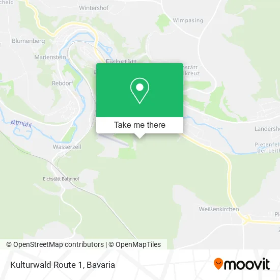 Карта Kulturwald Route 1