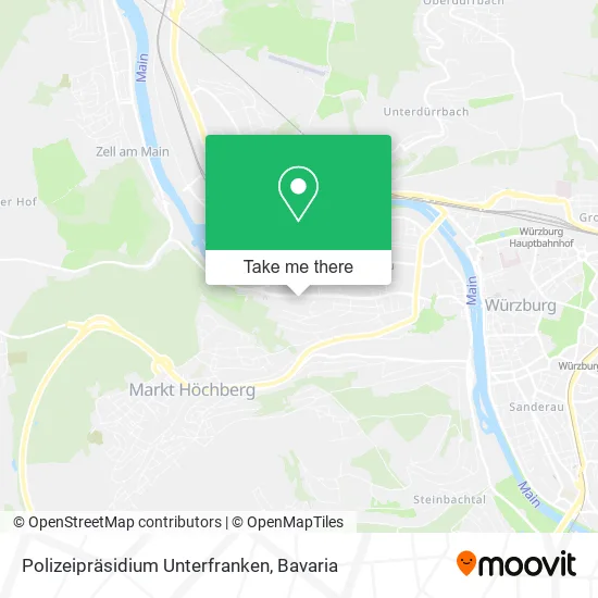 Карта Polizeipräsidium Unterfranken