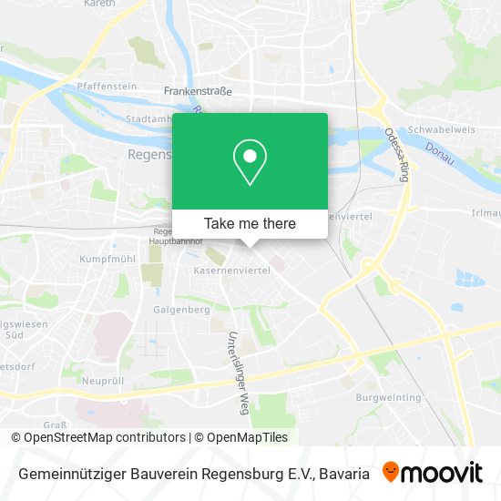 Gemeinnütziger Bauverein Regensburg E.V. map