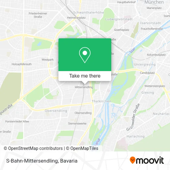 Карта S-Bahn-Mittersendling