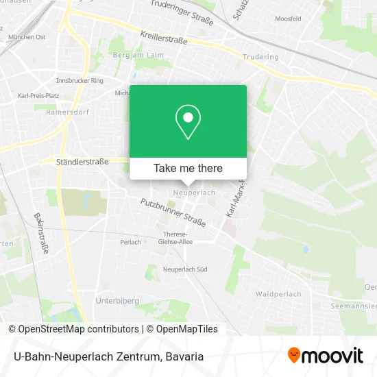 Карта U-Bahn-Neuperlach Zentrum