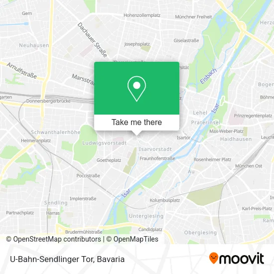 Карта U-Bahn-Sendlinger Tor