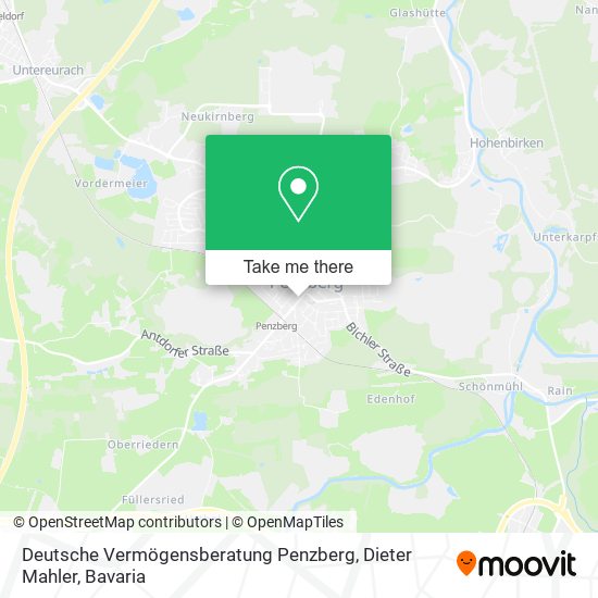 Deutsche Vermögensberatung Penzberg, Dieter Mahler map