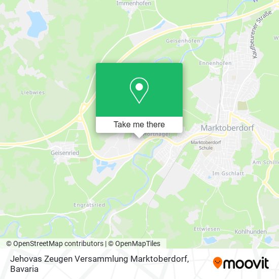 Jehovas Zeugen Versammlung Marktoberdorf map