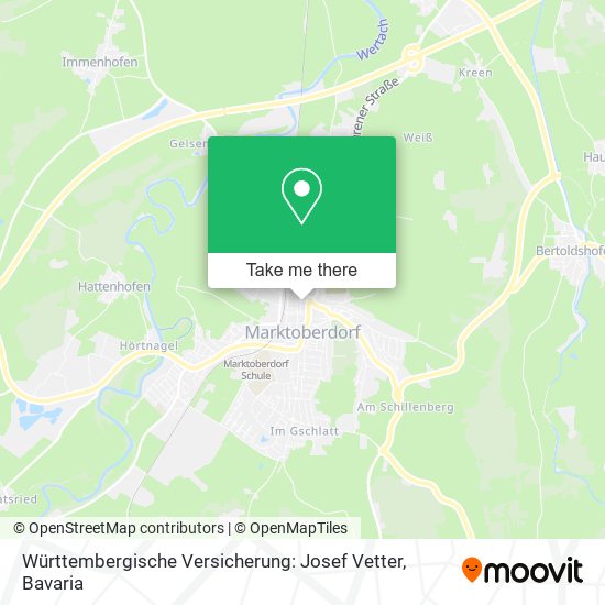 Württembergische Versicherung: Josef Vetter map