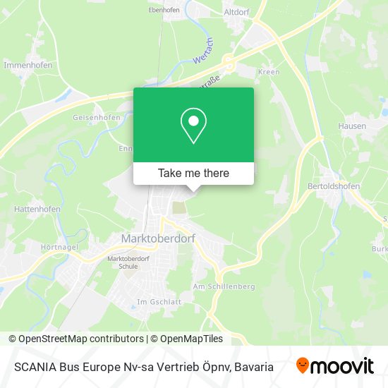 Карта SCANIA Bus Europe Nv-sa Vertrieb Öpnv
