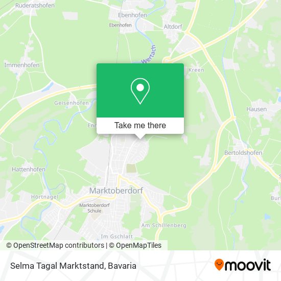 Selma Tagal Marktstand map