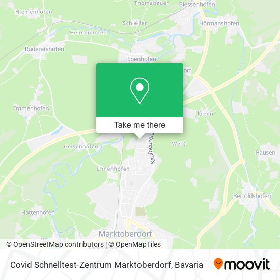 Covid Schnelltest-Zentrum Marktoberdorf map