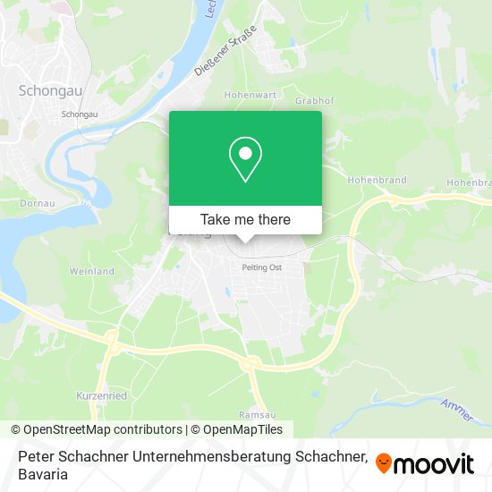 Peter Schachner Unternehmensberatung Schachner map